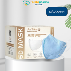 Khẩu trang 6D An Tâm kháng khuẩn người lớn thùng 100 cái