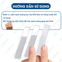 Dũa móng tay nano cao cấp giúp tạo form móng đẹp và làm sạch móng