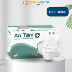 Khẩu trang y tế 4 lớp kháng khuẩn An Tâm - Hộp 50 cái