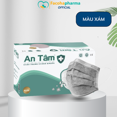 Khẩu trang y tế 4 lớp kháng khuẩn An Tâm - Hộp 50 cái