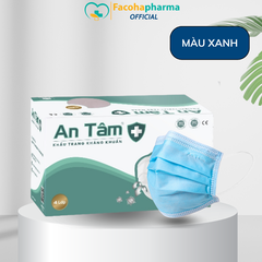 Khẩu trang y tế 4 lớp kháng khuẩn An Tâm - Hộp 50 cái