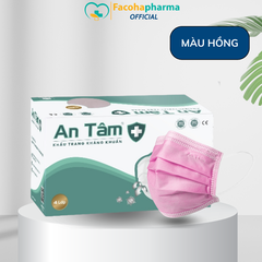 Khẩu trang y tế 4 lớp kháng khuẩn An Tâm - Hộp 50 cái