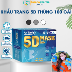 Khẩu trang 5D An Tâm giá tốt thùng 100 cái