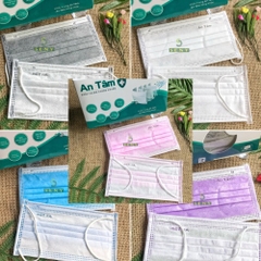 Khẩu trang y tế 4 lớp kháng khuẩn An Tâm - Hộp 50 cái