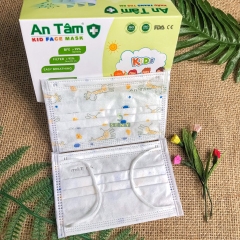 Khẩu trang y tế cho bé An Tâm chống bụi mịn kháng khuẩn hộp 50 tiết cute cho bé từ 5 - 12 tuổi