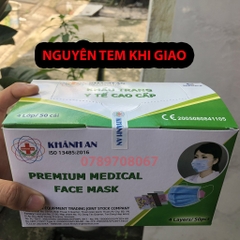 Khẩu trang y tế 4 lớp kháng khuẩn Khánh An 50 cái/hộp