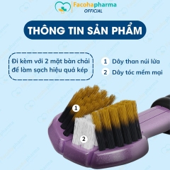 Bàn chải đánh răng 3 mặt OralGos lông mềm, an toàn cho nướu (set 2 cái)