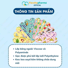Băng cá nhân cute chống nước cho bé và người lớn, bảo vệ vết thương