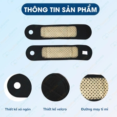 Băng cổ tay phát nhiệt thiết kế Công Thái Học giúp bảo vệ cổ tay, giữ ấm, điều hòa khí huyết