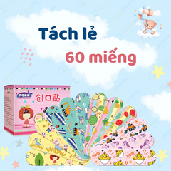 Băng keo cá nhân hình dễ thương chống thấm nước hộp 120 miếng