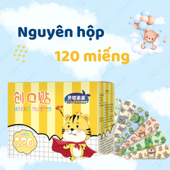 Băng keo cá nhân hình dễ thương chống thấm nước hộp 120 miếng