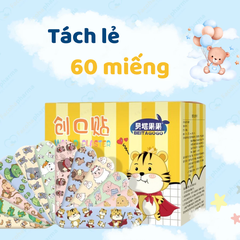 Băng keo cá nhân hình dễ thương chống thấm nước hộp 120 miếng