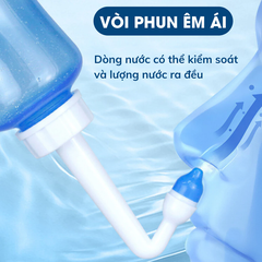 Bình rửa mũi Waterpulse bình xịt rửa mũi giúp làm sạch khoang mũi loại bỏ bụi bẩn phấn hoa CN065