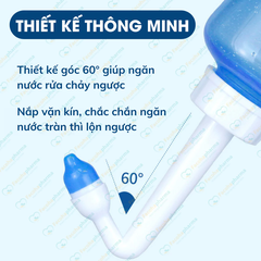 Bình rửa mũi Waterpulse bình xịt rửa mũi giúp làm sạch khoang mũi loại bỏ bụi bẩn phấn hoa CN065
