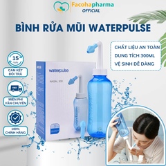 Bình rửa mũi Waterpulse bình xịt rửa mũi giúp làm sạch khoang mũi loại bỏ bụi bẩn phấn hoa CN065