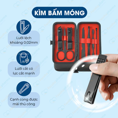 Bộ cắt móng tay 7 món cao cấp chất liệu thép không rỉ bền bỉ