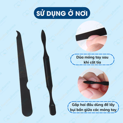 Bộ cắt móng tay 7 món cao cấp chất liệu thép không rỉ bền bỉ