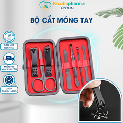 Bộ cắt móng tay 7 món cao cấp chất liệu thép không rỉ bền bỉ