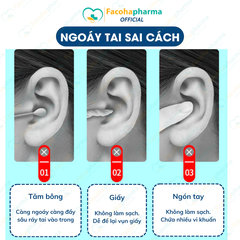 Bộ lấy ráy tai chuyên nghiệp 6 món có túi đựng bằng da mini tiện lợi