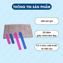 Cây dũa móng tay nhám 2 mặt nhỏ gọn tiện lợi dễ dàng bỏ túi