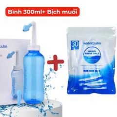 Bình rửa mũi Waterpulse bình xịt rửa mũi giúp làm sạch khoang mũi loại bỏ bụi bẩn phấn hoa CN065