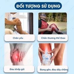 Đai giữ ấm đầu gối phát nhiệt từ tính hỗ trợ giảm đau nhức, ôm sát cơ thể chắn chắn (1 đôi)