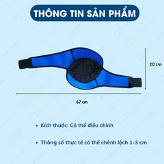 Đai giữ ấm đầu gối phát nhiệt từ tính hỗ trợ giảm đau nhức, ôm sát cơ thể chắn chắn (1 đôi)