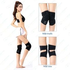 Đai giữ ấm đầu gối phát nhiệt từ tính hỗ trợ giảm đau nhức, ôm sát cơ thể chắn chắn (1 đôi)