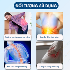 Đai lưng cột sống phát nhiệt hỗ trợ giảm đau thoát bị đĩa đệm hiệu quả