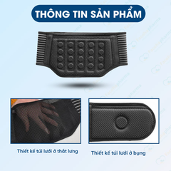 Đai lưng cột sống phát nhiệt hỗ trợ giảm đau thoát bị đĩa đệm hiệu quả