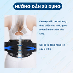 Đai lưng cột sống phát nhiệt hỗ trợ giảm đau thoát bị đĩa đệm hiệu quả