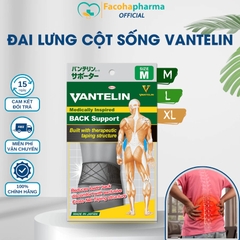 Đai lưng cột sống Vantelin Nhật Bản giúp hạn chế gù lưng, chống đau lưng hiệu quả