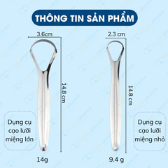 Bộ dụng cụ cạo lưỡi giúp loại bỏ vi khuẩn, mãng bám và hơi thở khó chịu