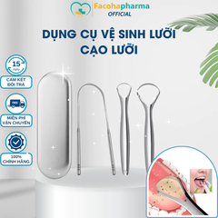 Bộ dụng cụ cạo lưỡi giúp loại bỏ vi khuẩn, mãng bám và hơi thở khó chịu