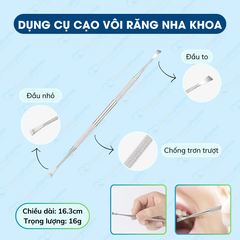 Bộ dụng cụ nha khoa chuyên dụng đầy đủ các món, chất liệu inox 304 cao cấp