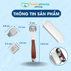 Dụng cụ chà gót chân giúp cạo lớp da chết tiện lợi tại nhà chất liệu thép không gỉ