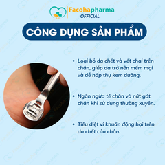Dụng cụ chà gót chân giúp cạo lớp da chết tiện lợi tại nhà chất liệu thép không gỉ