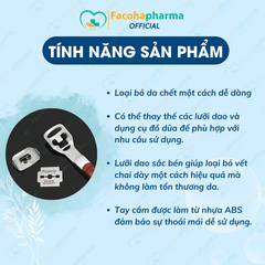 Dụng cụ chà gót chân giúp cạo lớp da chết tiện lợi tại nhà chất liệu thép không gỉ