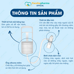 Dụng cụ hút mũi cho bé đồ hút mũi cầm tay thông mũi cho bé an toàn vệ sinh