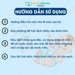 Dụng cụ hút mũi cho bé đồ hút mũi cầm tay thông mũi cho bé an toàn vệ sinh