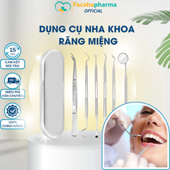 Bộ dụng cụ nha khoa chuyên dụng đầy đủ các món, chất liệu inox 304 cao cấp