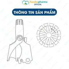 Dụng cụ tỉa lông mũi cầm tay tiện lợi, chất liệu thép không rỉ bền bỉ