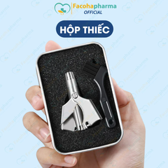 Dụng cụ tỉa lông mũi cầm tay tiện lợi, chất liệu thép không rỉ bền bỉ