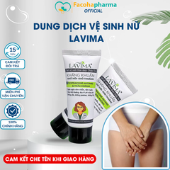 Dung dịch vệ sinh phụ nữ Lavima chiết xuất tự nhiên kháng viêm, duy trì PH tuýp 20g