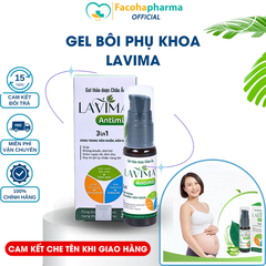 Gel bôi phụ khoa Lavima 3 in1 giúp kháng khuẩn giảm ngứa 20g/lọ