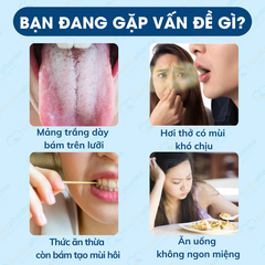 Gel vệ sinh lưỡi giúp thơm miệng và loại bỏ vi khuẩn, mảng bám gây mùi khó chịu