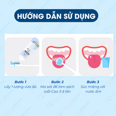 Gel vệ sinh lưỡi giúp thơm miệng và loại bỏ vi khuẩn, mảng bám gây mùi khó chịu