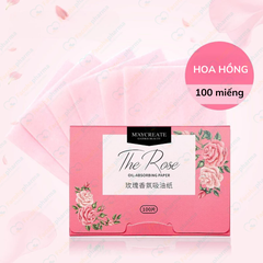 Giấy thấm dầu da mặt chiết xuất nước hoa giúp làm sạch bòng dầu 100 miếng/hộp