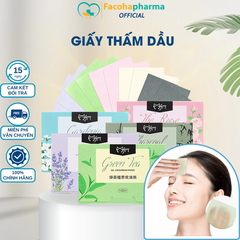 Giấy thấm dầu da mặt chiết xuất nước hoa giúp làm sạch bòng dầu 100 miếng/hộp