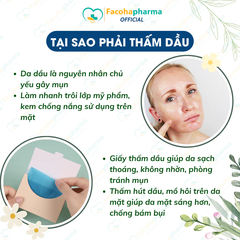 Giấy thấm dầu da gói 50 tờ CN051.00